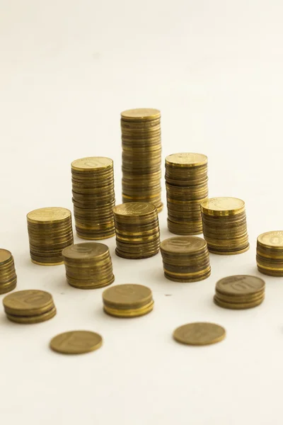 Piles of coins — Stock Photo, Image