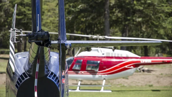 Helikoptrar på natur bakgrund — Stockfoto