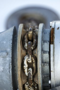 paslanmış zincirleri