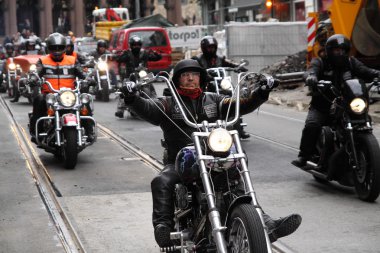 Oslo. motosiklet kulüpleri protesto.