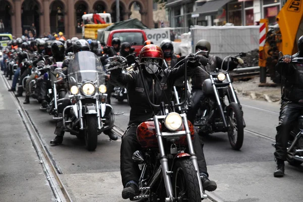 Oslo. Protesto de clubes de motocicleta . — Fotografia de Stock