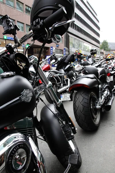 Oslo. Protest of motorcycle clubs.