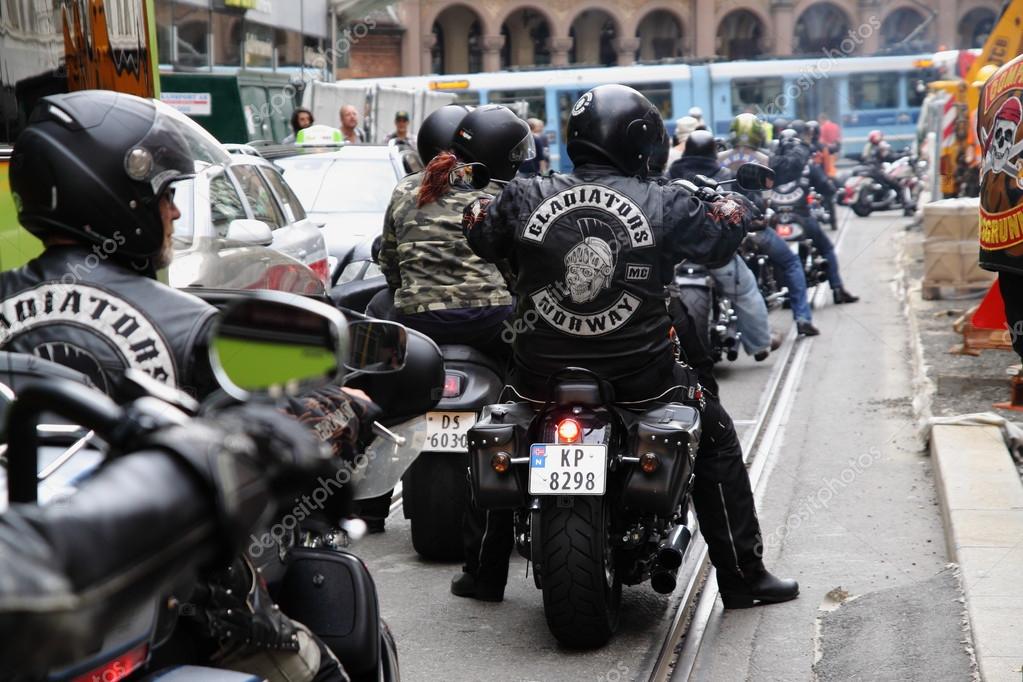 Protest Of Motorcycle Clubs In Oslo Stock Photo - Download Image Now -  Biker Gang, Gang, Harley-Davidson - iStock