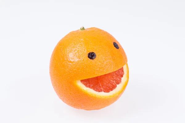 Grapefruit with a smile. — Stock Photo, Image