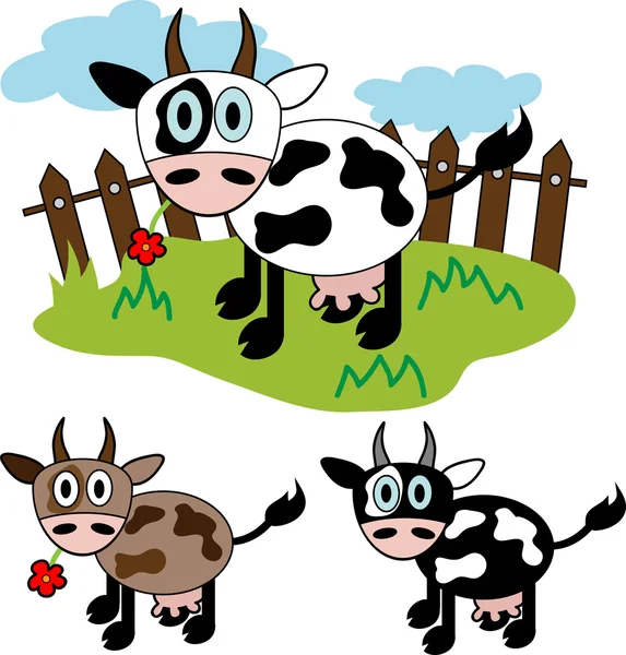 Vaches — Image vectorielle