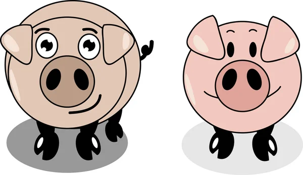Cartoon Pig — Stock Vector