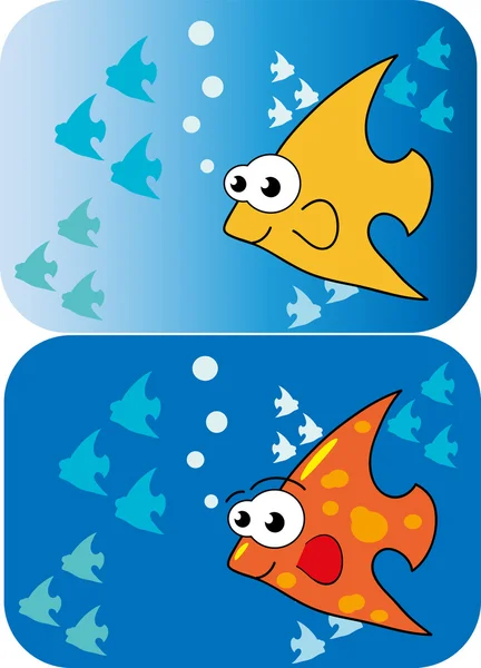 Cartoon fish. — Stock Vector