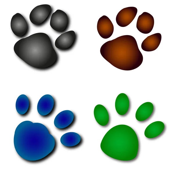 Paws. — Stock Vector