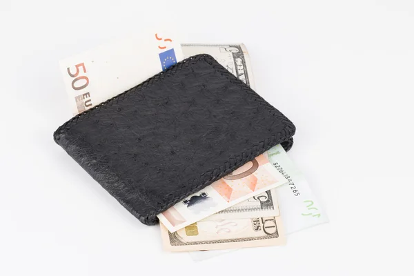 Purse with banknotes. — Stock Photo, Image
