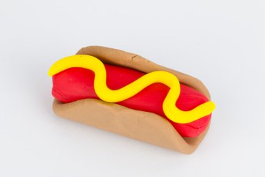 Plasticine sosisli sandviç.