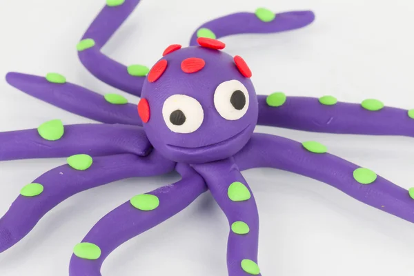 Plasticine  octopus. — Stock Photo, Image