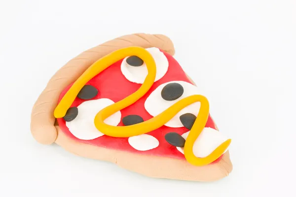 Plasticine pizza. — Stockfoto