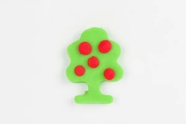 Plasticine fruit tree. — Stock Photo, Image