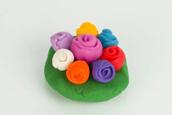 Plasticine bloem. — Stockfoto