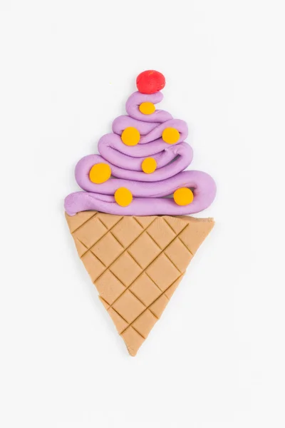 Plasticine ice cream. — Stock Photo, Image