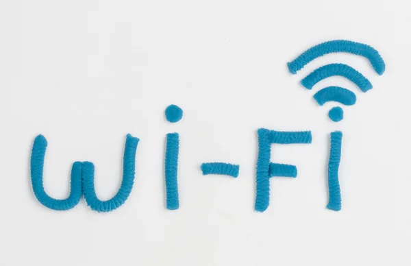 Plasticine wi-fi symbol. — Stock Photo, Image