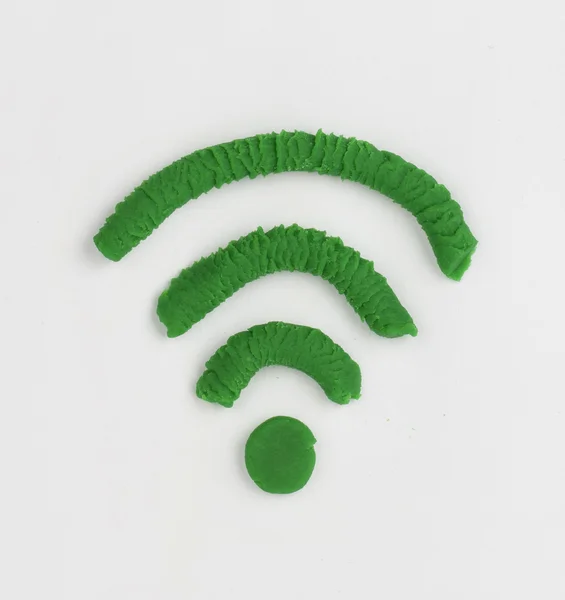 Symbole wi-fi en plastique . — Photo