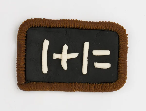 Plasticine blackboard. — Stock Photo, Image