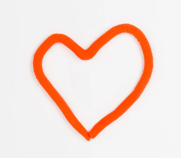 Plasticine heart. — Stock Photo, Image