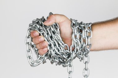 Chain and hand.