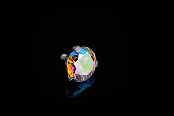 Vackra Piercing Smycken Makroskott Selektiv Inriktning — Stockfoto