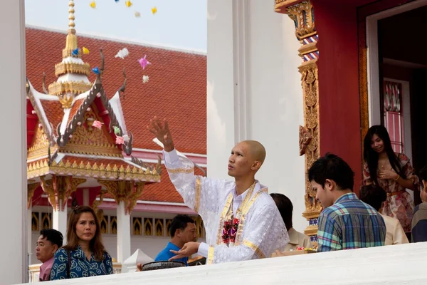 Monje sacerdotes ortodoxos en Tailandia — Foto de Stock