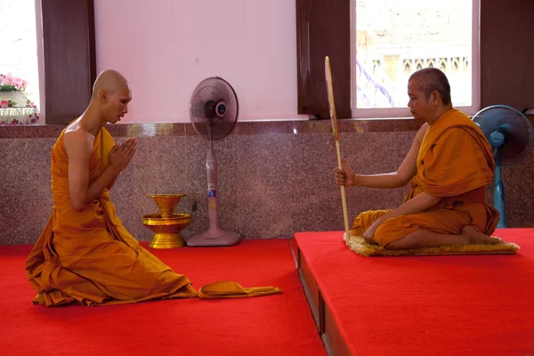 Preti ortodossi monaco in Thailandia — Foto Stock