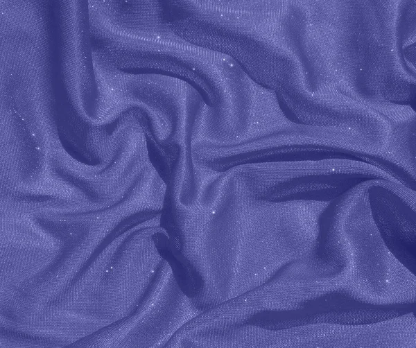 Brillante Textura Tela Arrugada Azul Púrpura Fondo — Foto de Stock