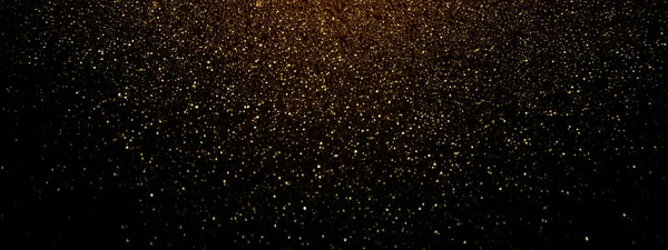 Oro Nero Scintillio Texture Sfondo Bandiera Festiva Lucente — Foto Stock