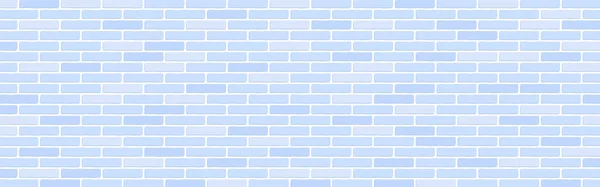 Pastel Blue Brick Wall Background Vector Illustration — Archivo Imágenes Vectoriales