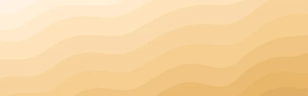 Top View Beach Sand Background Diagonal Waves Flat Style Vector — Image vectorielle