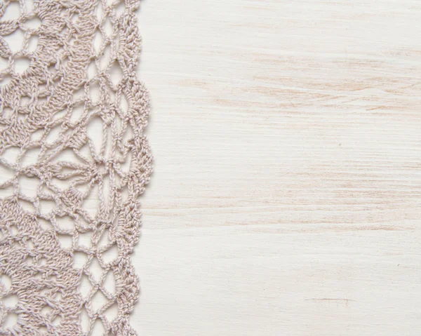 Crochet napperon bordure chic minable — Photo