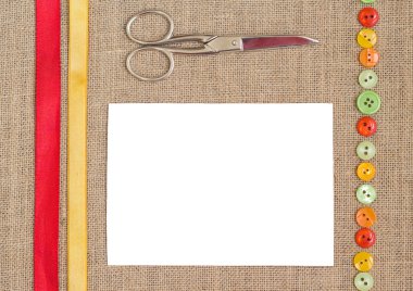 Sewing set background clipart