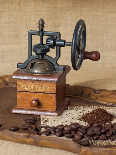 Antique Manual coffee grinder — Stock Photo, Image