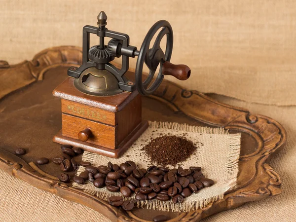 Antique Manual coffee grinder — Stock Photo, Image