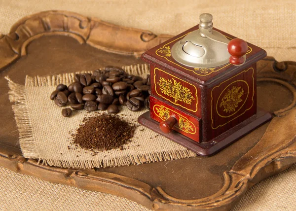 Moulin à café manuel antique — Photo