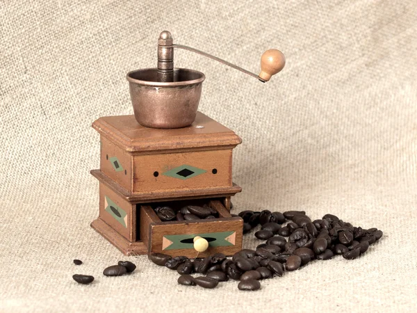 Antique Manual coffee grinder — Stock Photo, Image