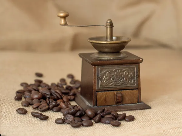 Antique coffee grinder — Stock Photo, Image