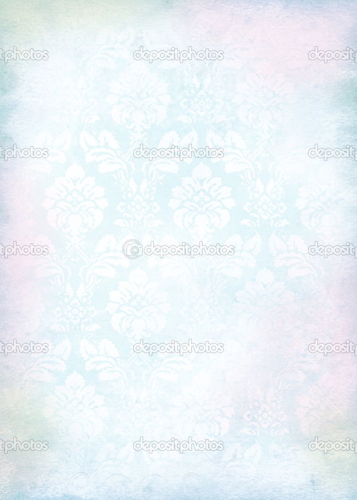 Retro background in light blue in shabby chic style