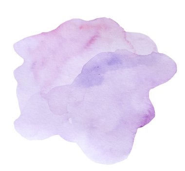 Watercolor light purple and lavender bright spot illustration isolated, single hand painted Abstract element for wedding and party design, holiday crafting and printing