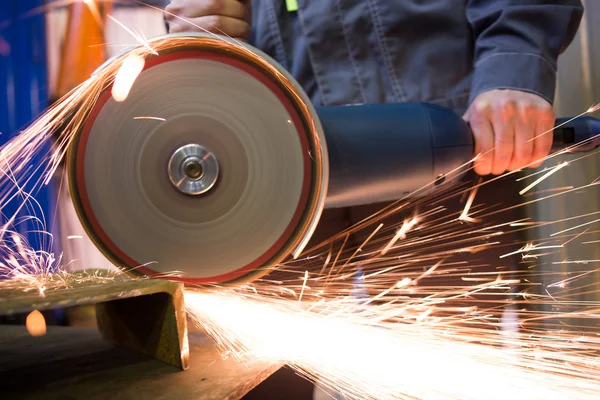 Work circular saw — Stock Photo, Image