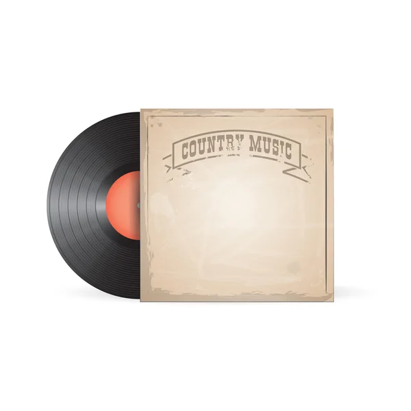 Country music vinyl — Stock Vector