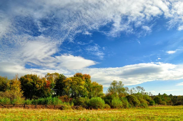 Herfst landschap met kleurrijke forest — Stockfoto