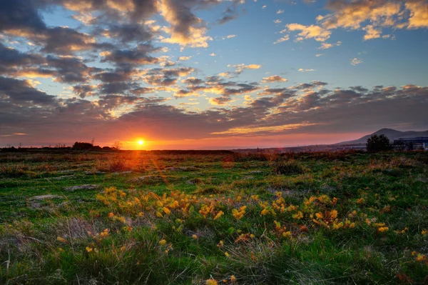 sonbahar manzara, gün batımı