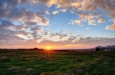 sonbahar manzara, gün batımı