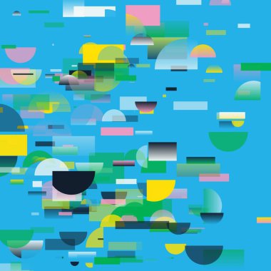 Soyut dekonstrüksiyon şekilleriyle dijital kolaj vektör çizimleri ve çeşitli arkaplanlar, poster sanatı, tekstil tasarımı, dekoratif baskılar, davetiye mektupları vs. için harika grafikler..