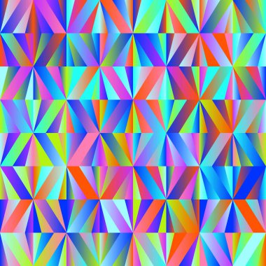 Basit şekilli ve parlak neon renkli canlı geometrik soyut vektör deseni. Geometrik grafik kompozisyonu, web tasarımı, kartvizit, davetiye, poster, tekstil baskısı, arkaplan.