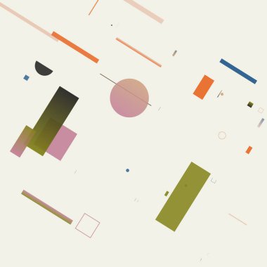 Saf üstünlük, vektör desenli grafik tasarımına ilham verdi. Rastgele üretilen geometrik form ve şekillerden oluşan soyut güzel sanatlar kompozisyonu. İnternet medyası, video sanatı ve hareket grafikleri için harika