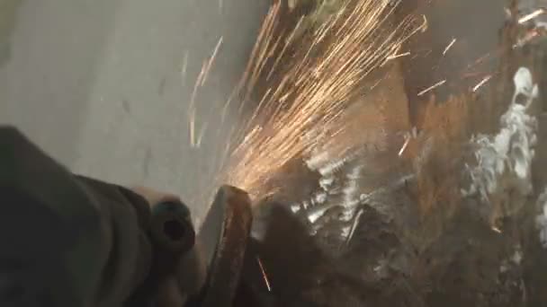 Sparks from the metal 1 — Stock Video
