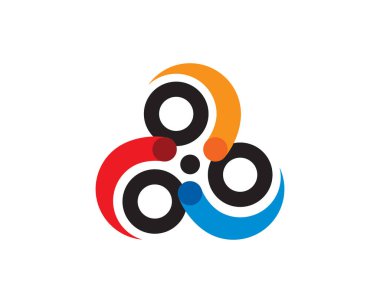 Renkli çiçek eğrisi merkezileştirilmiş bağlantı